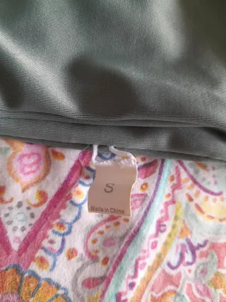 Bikini verde con tiras trenzadas