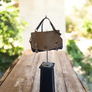 Borsa pelle multicolor