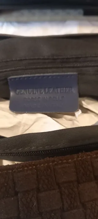 Borsa pelle multicolor