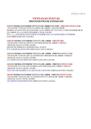 Ventana fija blanca y bronce 100x67