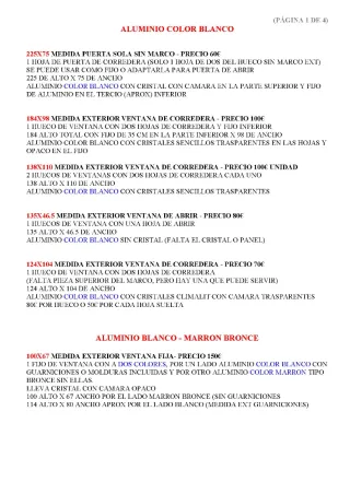 Ventana fija blanca y bronce 100x67