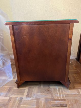 Mesilla de noche madera con 3 cajones