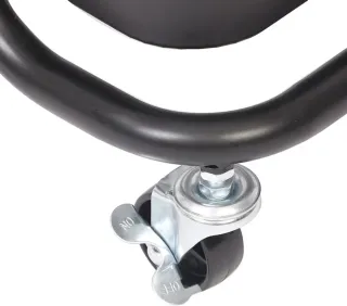 Carrello ausiliario a 3 livelli con ruote, nuovo, nero