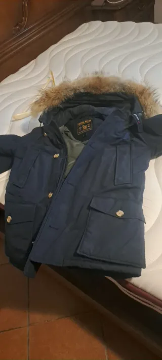 Parka Woolrich Originale Blu