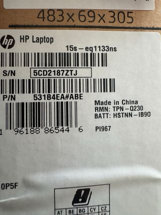 HP Laptop 15s-eq1133ns AMD