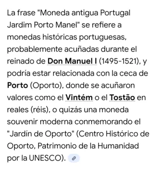 Moneda Cobre Portugal Histórica ( 1495- 1521)