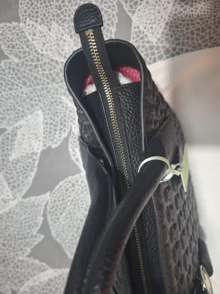 Bolso Tous Piel Negro Osos Grabados