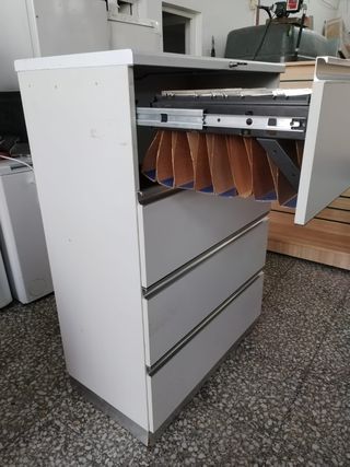 ARCHIVADOR DE MADERA Y METÁLICO