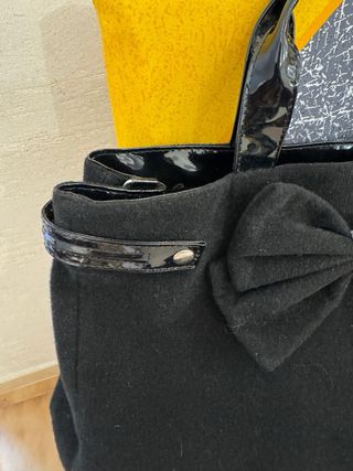 Nuova Borsa nera con fiocco