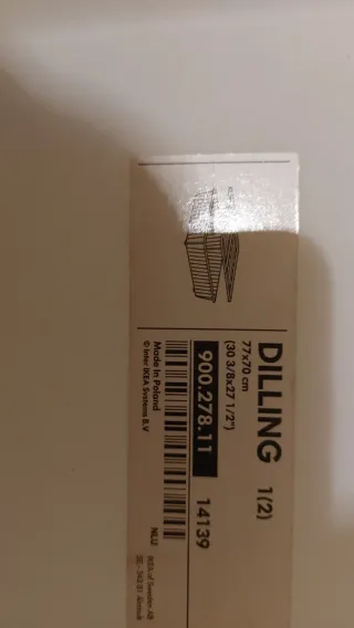 Caja Almacenaje Dilling Ikea Plástico Blanco