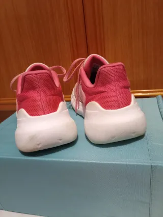 Zapatillas Adidas Niña Rosa y Blanca Talla 35.5