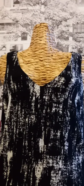 Abito fantasia bianco e nero