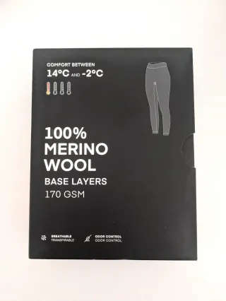 Leggings Oysho, 100% Lana Merino, Talla M