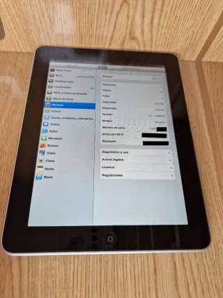 iPad 1ª Gen A1219 16GB Plata