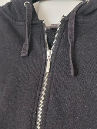 Felpa donna con cappuccio nera