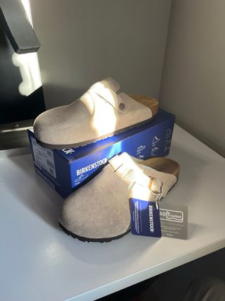 Birkenstock Boston Taupe Talla 43