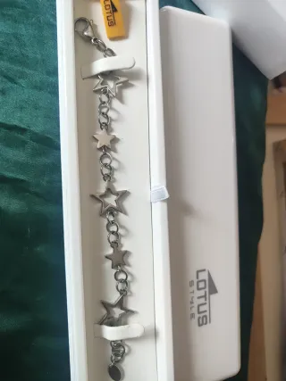 Pulsera Lotus Estrellas Acero