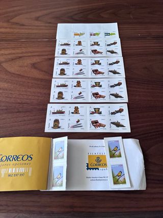 Talonario Sellos Fauna Carbonero Común