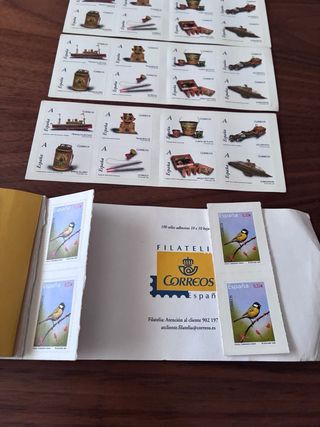 Talonario Sellos Fauna Carbonero Común