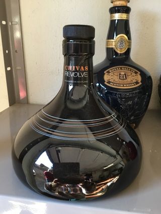 4 bottiglie Chivas Royal Salute 21 Anni, vuote