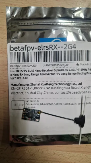 Módulo y Receptor ELRS 2.4GHz