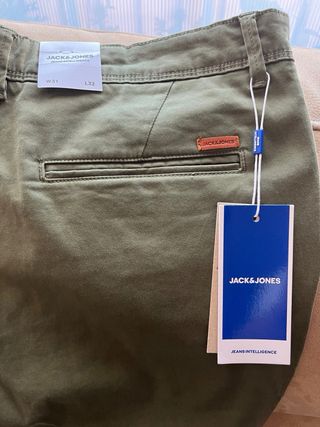 Pantalón Chino Jack&Jones Algodón Verde
