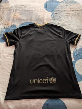 Camiseta FC Barcelona Negra y Dorada