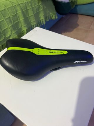 Sillín Bici Ergo Fit Negro/Verde