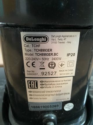 Stufetta Ceramica DeLonghi Silent+