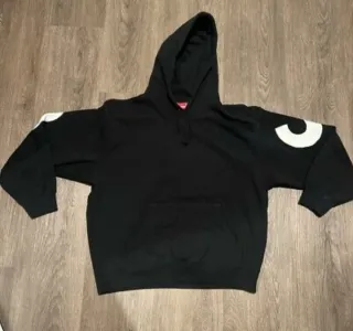 Felpa Supreme con logo grande dietro Taglia M