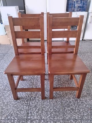 CONJUNTO 4 SILLAS DE COMEDOR