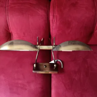 Lámpara de pared doble metal