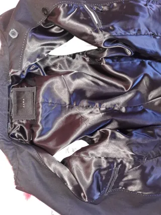 Gabardina Zara Negra Hombre