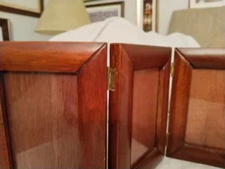 Marco de madera para 4 fotos 9x13