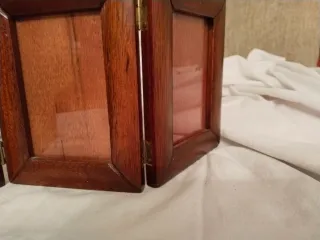 Marco de madera para 4 fotos 9x13