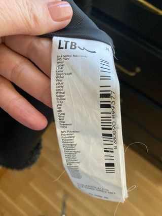 Abrigo mujer lana LTB gris marengo