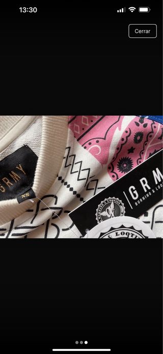 Sudadera Grimey Parches Patchwork