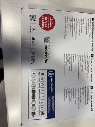 Placa vitrocerámica Jata portátil