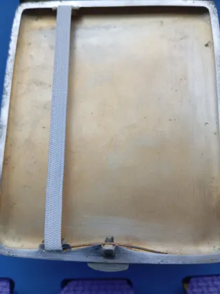 Pitillera de alpaca grabada