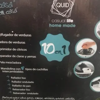 Robot cocina manual y mandolina