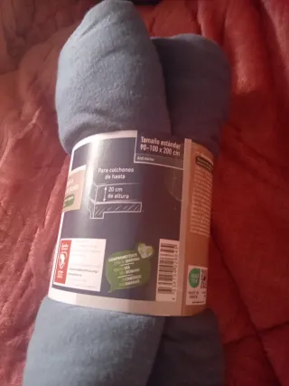 Sábana bajera azul marino 90-100x200cm