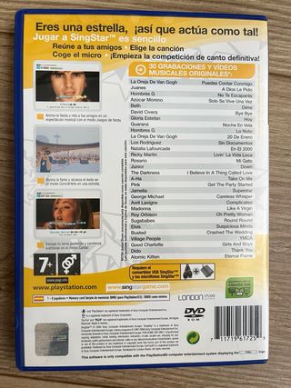 Lote 4 Juegos SingStar PS2