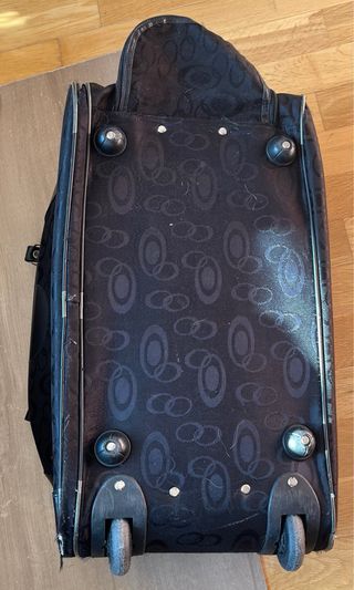Bolsa de viaje con ruedas negra