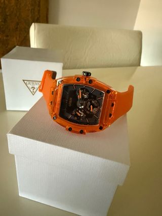 Reloj Guess Phoenix Naranja y Negro
