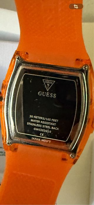 Reloj Guess Phoenix Naranja y Negro