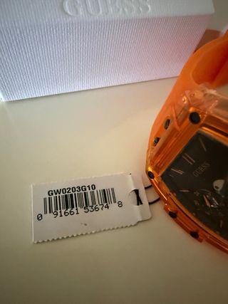Reloj Guess Phoenix Naranja y Negro
