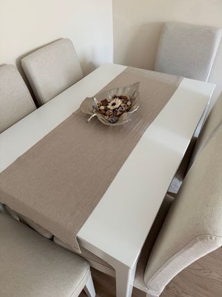 Mesa extensible salón + 6 sillas