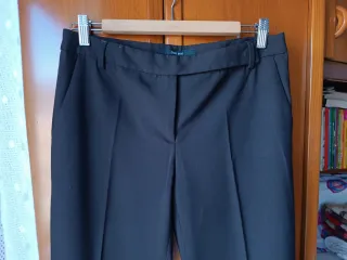 Pantalones marrones ZARA BASIC de pinza