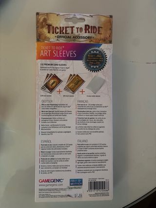 Ticket to Ride Fundas Cartas Art Sleeves