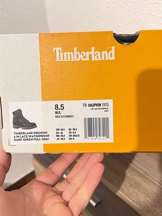 Botas Timberland Hombre Talla 42 Negras